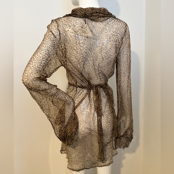 Roberto Cavalli silk ruffle wrap dress - Picture 7 of 7